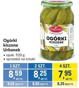 Makro Ogórki kiszone Urbanek oferta