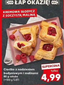 Kaufland Ciastko z nadzieniem budyniowym i malinami oferta