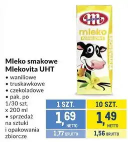 Makro Mleko smakowe Mlekovita UHT waniliowe truskawkowe czekoladowe oferta