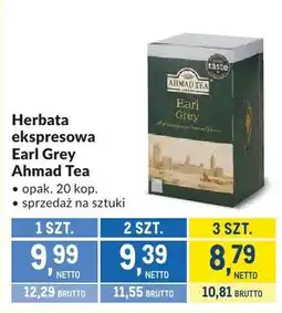 Makro Herbata ekspresowa Earl Grey Ahmad Tea oferta