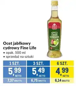 Makro Ocet jabłkowy cydry Fine Life oferta