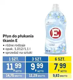Makro Płyn do płukania tkanin E Ocean fresh oferta