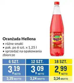 Makro Oranżada Hellena różne smaki oferta