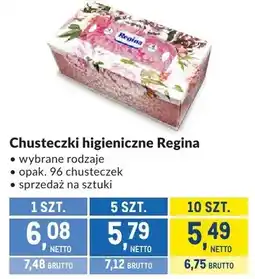 Makro Chusteczki higieniczne Regina wybrane rodzaje oferta