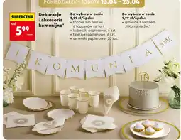 Biedronka Dekoracja komunijna oferta