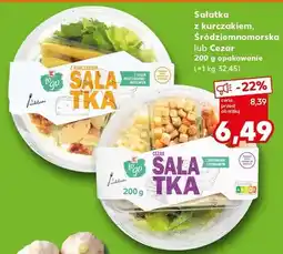 Kaufland Sałatka z kurczakiem, śródziemnomorska lub Cezar opakowanie oferta