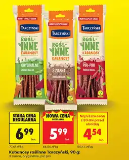Biedronka Kabanosy roślinne Tarczyński oferta