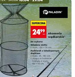 Biedronka Akcesoria wędkarskie składana siatka oferta