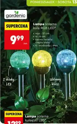 Lampa solarna kula RGB LED
