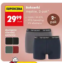 Biedronka Bokserki męskie Top Secret oferta