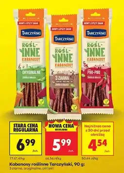 Biedronka Kabanosy roślinne piri-piri oferta