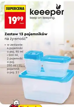 Biedronka Zestaw pojemników Keeeper oferta