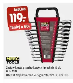 Jula Zestaw kluczy grzechotkowych Meec Tools oferta