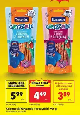 Biedronka Kabanosy Gryzzale z szynki oferta