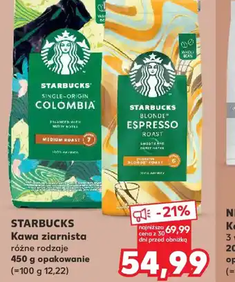 Kaufland Starbucks Kawa ziarnista oferta