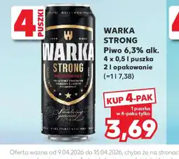 Kaufland Warka Strong piwo oferta