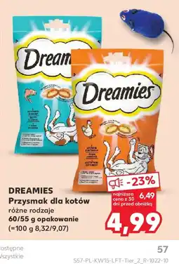 Kaufland Dreamies przysmak dla kotów oferta
