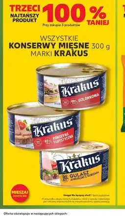 Kaufland Krakus konserwy mięsne oferta