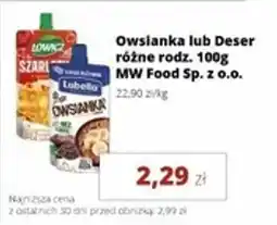 Torimpex Owsianka lub Deser MW Food Sp. z o.o. oferta