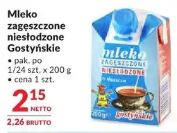 Makro Mleko zagęszczone niesłodzone Gostyńskie oferta