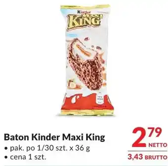 Makro Baton Kinder Maxi King oferta