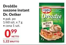 Makro Drożdże suszone instant Dr. Oetker oferta