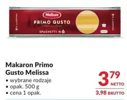 Makro Makaron Primo Gusto Melissa wybrane rodzaje oferta