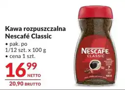Makro Kawa rozpuszczalna Nescafé Classic oferta