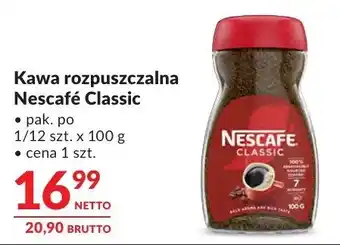 Makro Kawa rozpuszczalna Nescafé Classic oferta