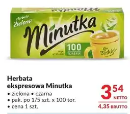 Makro Herbata ekspresowa Minutka zielona, czarna oferta
