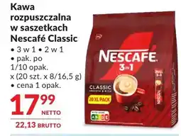 Makro Kawa rozpuszczalna w saszetkach Nescafé Classic 3 w 1, 2 w 1 oferta