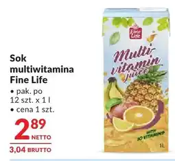 Makro Sok multiwitamina Fine Life oferta
