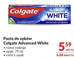 Makro Pasta do zębów Colgate Advanced White różne rodzaje oferta
