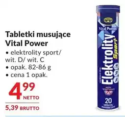 Makro Tabletki musujące Vital Power elektrolity sport/wit. D/wit. C oferta