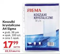 Makro Koszulki krystaliczne A4 Sigma oferta