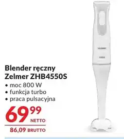 Makro Blender ręczny Zelmer ZHB4550S oferta