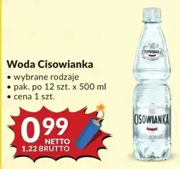 Makro Woda Cisowianka różne rodzaje oferta
