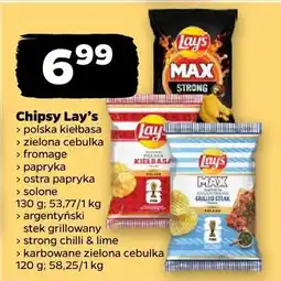 Netto Chipsy lay's polska kiełbasa, zielona cebulka, fromage, papryka, ostra papryka, solone oferta