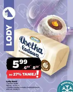 Netto Lody osełka lodowa o smaku śmietankowym oferta