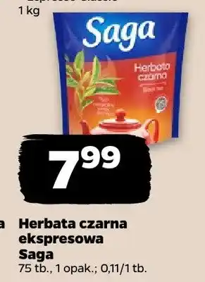 Netto Herbata czarna ekspresowa Saga oferta