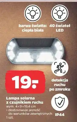 Netto Lampa solarna z czujnikiem ruchu oferta