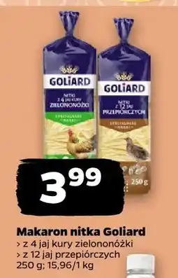 Netto Makaron nitka z 4 jaj kurzy zielononóżki z 12 jaj przepiórczych oferta