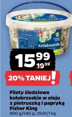 Netto Filety śledziowe kołobrzeskie w oleju z pietruszkową cebulką i papryką oferta