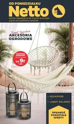 Netto Akcesoria ogrodowe różne rodzaje oferta