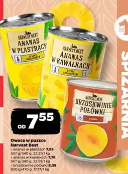 Netto Owoce w puszce ananas w plastrach, ananas w kawałkach, brzoskwinie połówki oferta