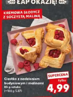 Kaufland Ciasto z nadzeniem budyniowym i maliną 85 g sztuka oferta