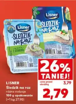 Kaufland Śledzie na raz różne rodzaje oferta