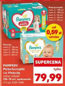 Kaufland PAMPERS Pieluchomajtki lub Pieluchy oferta