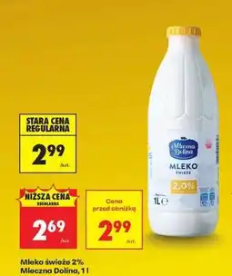Biedronka Mleko świeże 2% Mleczna Dolina, 1l oferta