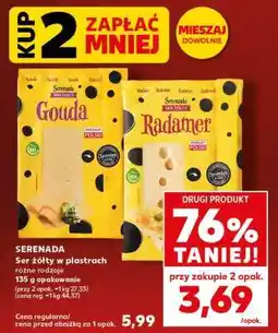 Kaufland SERENADA Ser żółty w plastrach oferta